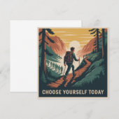 Choose Yourself Today Einladung (Vorne/Hinten)