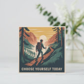 Choose Yourself Today Einladung (Stehend Vorderseite)