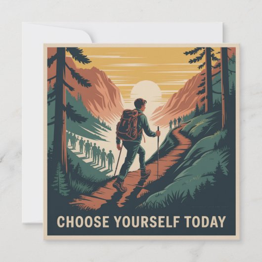Choose Yourself Today Einladung (Vorderseite)