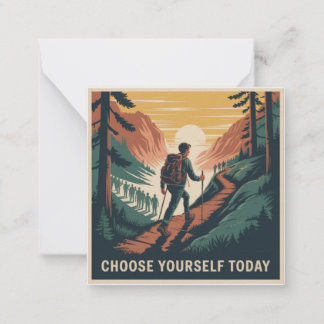 Choose Yourself Today Mitteilungskarte