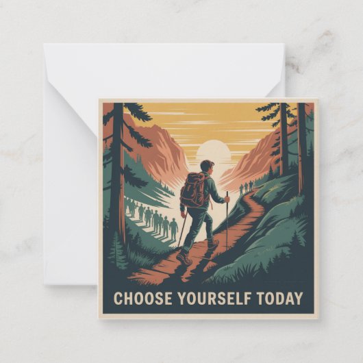 Choose Yourself Today Mitteilungskarte (Vorderseite)
