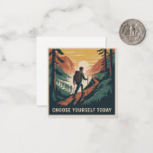 Choose Yourself Today Mitteilungskarte (Vorderseite/Rückseite Beispiel)