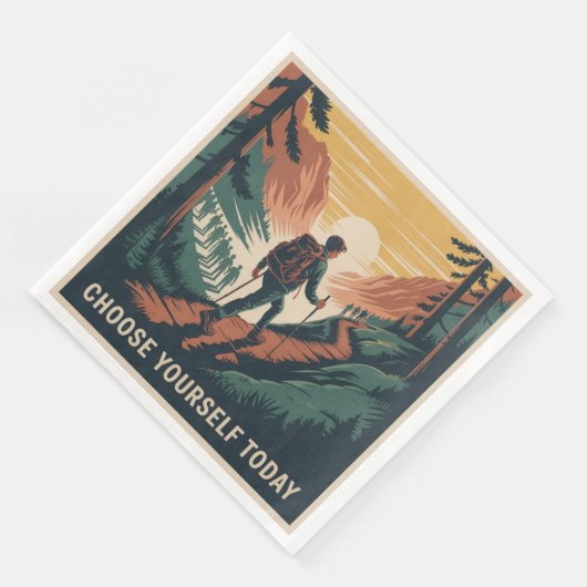 Choose Yourself Today Serviette (Ecke)