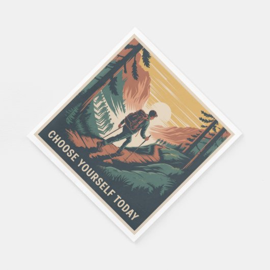 Choose Yourself Today Serviette (Ecke)