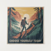 Choose Yourself Today Wandteppich (Vorderseite)
