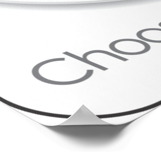 ChooseMyPlate-Poster Poster (Ecke)