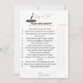 Chop and Chat : Wer sagte es ?Holiday Card? Dankeskarte (Rückseite)