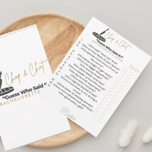 Chop and Chat : Wer sagte es ?Holiday Card? Dankeskarte