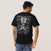 Chop Chop Chop Funny Manic Koch Skull T-Shirt (Schwarz voll)