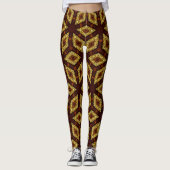 Chop Gold Root Chakra Pattern Leggings, die Psydef Leggings (Vorderseite)