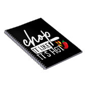 Chop It like Hot Pepper Funny Koch Geschenke Notizblock (Rechte Seite)