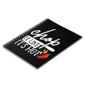 Chop It like Hot Pepper Funny Koch Geschenke Notizblock (Linke Seite)