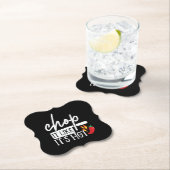 Chop It like Hot Pepper Funny Koch Geschenke Untersetzer (Vor Ort)