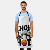 Chop It Like It's Hot - Funny Koch Design Schürze (Getragen)