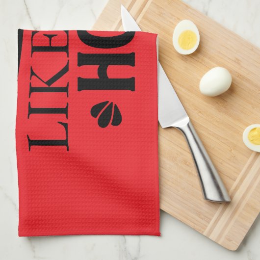 chop it like it's hot geschirrtuch (Viertel Falte)