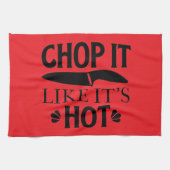 chop it like it's hot geschirrtuch (Horizontal)