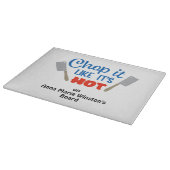 Chop it like it's hot - humorous Cutting Board Schneidebrett (Ecke)