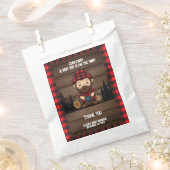 Chop! Rustikale Lumberjack Flannel Babydusche Geschenktütchen (Ausgeschnitten)