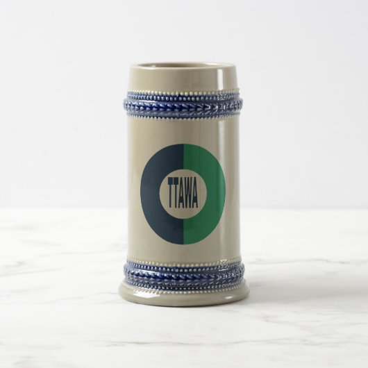 Chope 624 g blau OTTAWA Bierglas (Mittel)