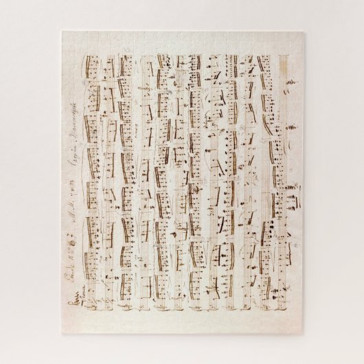 Chopin Classic Music Score Puzzle (Vertikal)