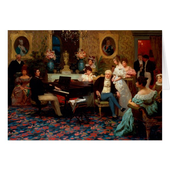 Chopin, der das Klavier spielt (Vorderseite (Horizontal))