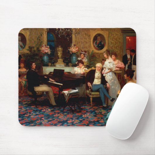 Chopin, der das Klavier spielt Mousepad (Mit Mouse)