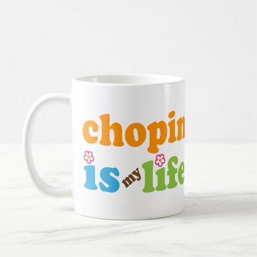 Chopin-Geschenk-Mädchen Kaffeetasse (Links)