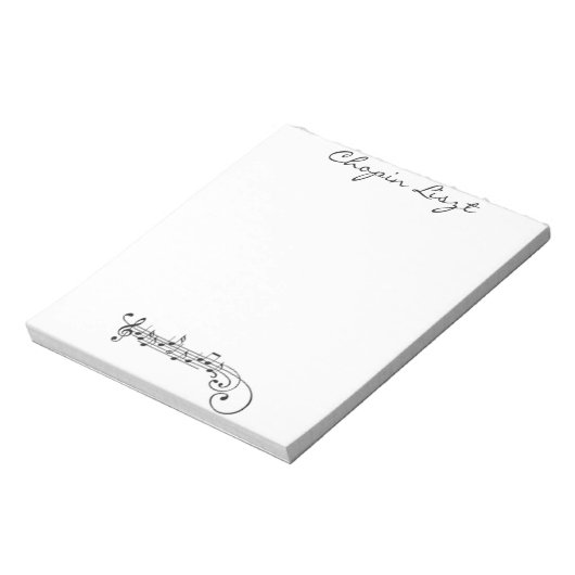 Chopin Liszt Notizblock (Rotiert)