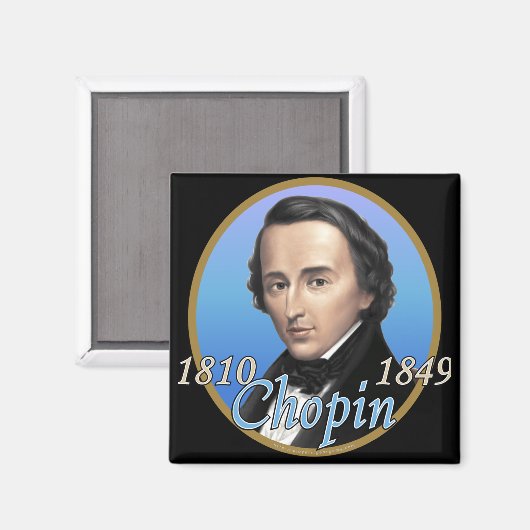 Chopin Magnet (Vorderseite/Rückseite)