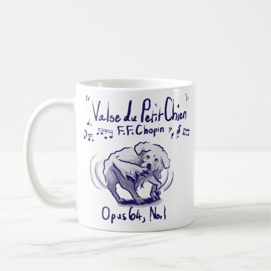 Chopin Minute Waltz Mug Kaffeetasse (Links)
