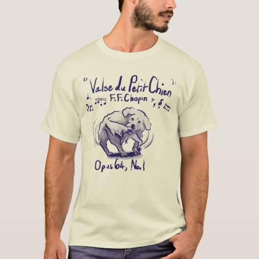 Chopin Minute-Walzer Crew-Neck T-Shirt (Vorderseite)