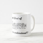 Chopin-Musik-Tasse Kaffeetasse (VorderseiteRechts)