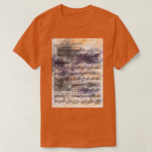 Chopin Nocturne T-Shirt (Design vorne)