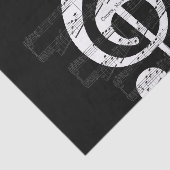 Chopin Nocturne Treble Clef. 9, Nr. 1 Seidenpapier (Ausschnitt)