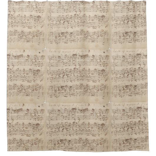Chopin Noten Dusche Vorhang (Vorderseite)