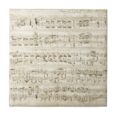 Chopin-Noten Fliese (Vorderseite)
