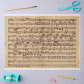 Chopin-Notendecoupage Seidenpapier (Basteln)