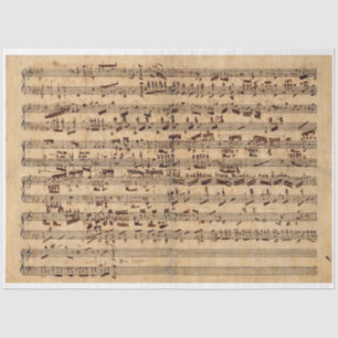 Chopin-Notendecoupage Seidenpapier