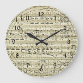 Chopin - Polonaise Große Wanduhr (Vorderseite)