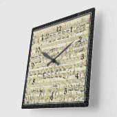 Chopin - Polonaise Quadratische Wanduhr (Winkel)