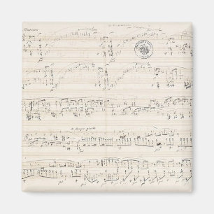 Chopin Polonez-Fantasie Manuskript Magnet