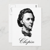 Chopin Postkarte (Vorne/Hinten)