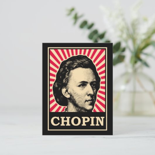 Chopin Postkarte (Stehend Vorderseite)