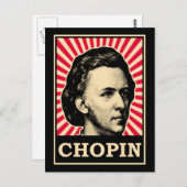 Chopin Postkarte (Vorne/Hinten)