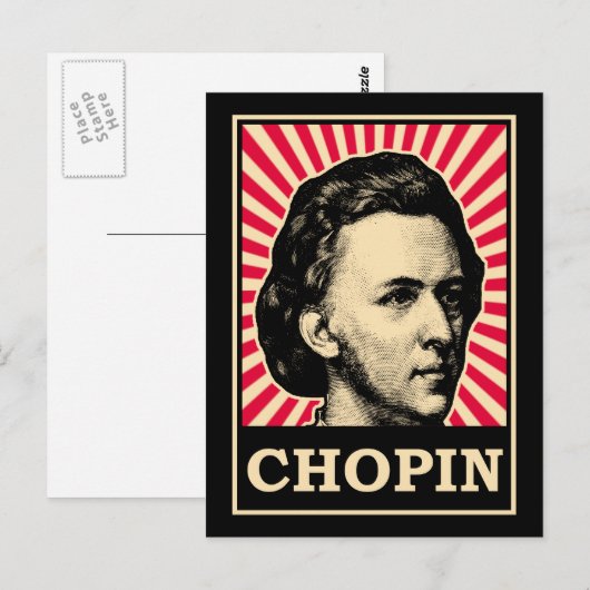 Chopin Postkarte (Vorne/Hinten)