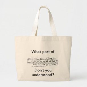 Chopin-Tasche Jumbo Stoffbeutel