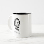 Chopin Zweifarbige Tasse (Vorderseite Links)