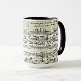 Chopins "Polonaise"-Musikdesign Tasse