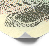 Chopins Portrait auf dem Poster der polnischen Wäh (Ecke)