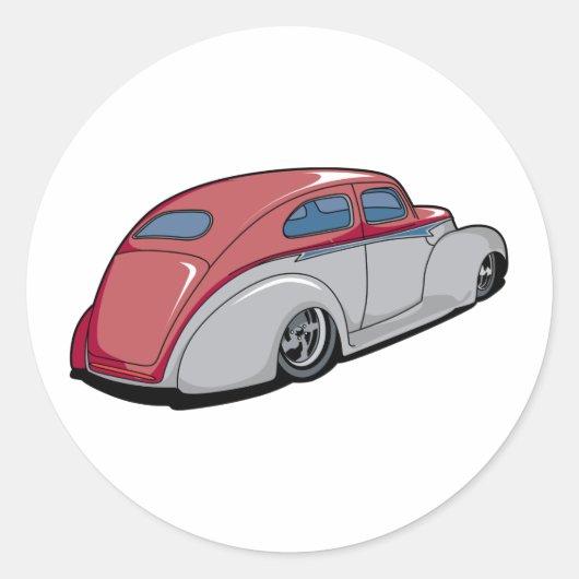 Chopped Merc Runder Aufkleber (Vorderseite)